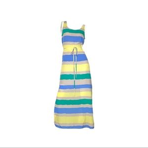 Loft Beachy Striped Maxi Dress